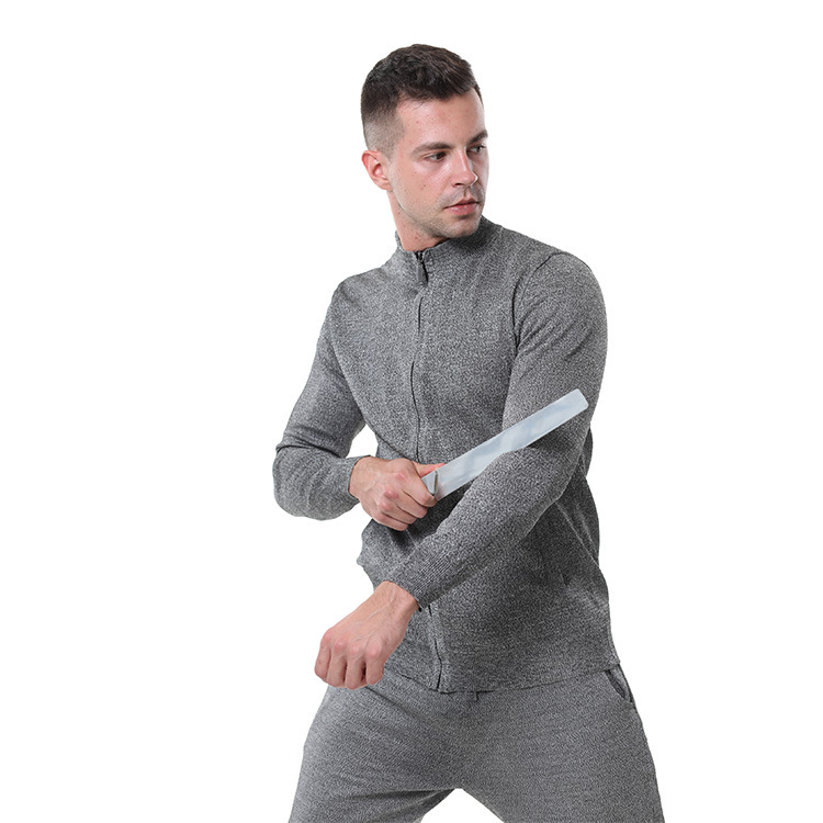 Manufacturer In Stock Single-Sided Knitted Zipper Lightweight Jacket Wear-Resistant Anti-Cut Safety Workwear Wholesale