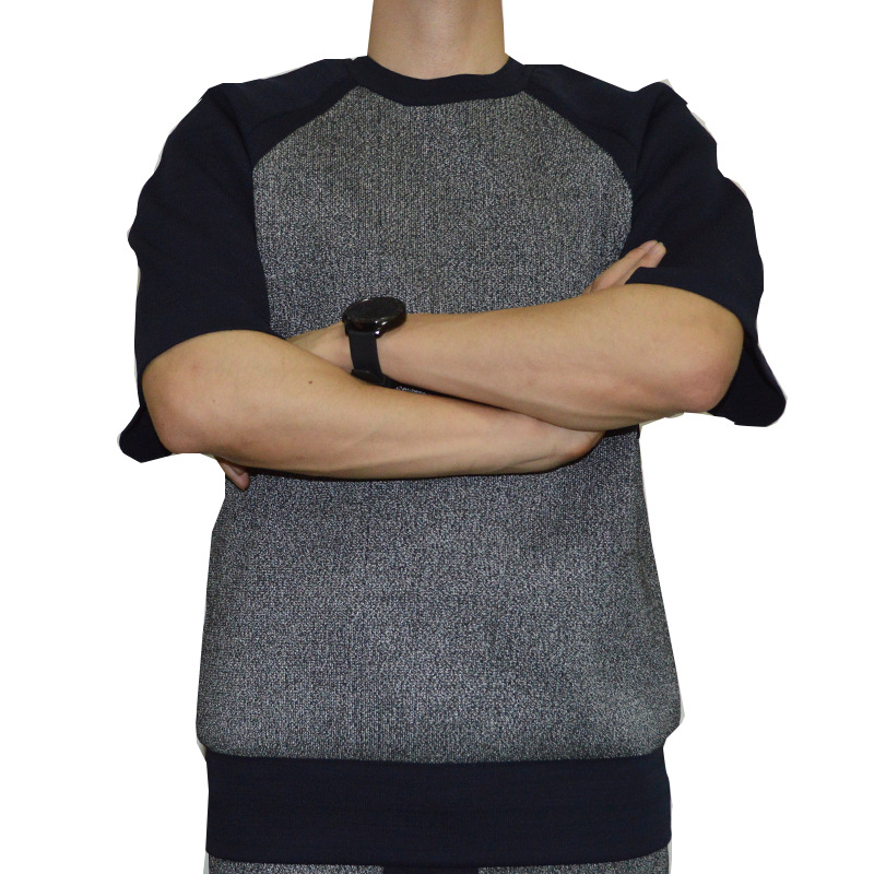 New Anti-Cut Space Cotton Spliced Short Sleeve Anti-Puncture Wear-Resistant Safety Protective Security Clothing Wholesale