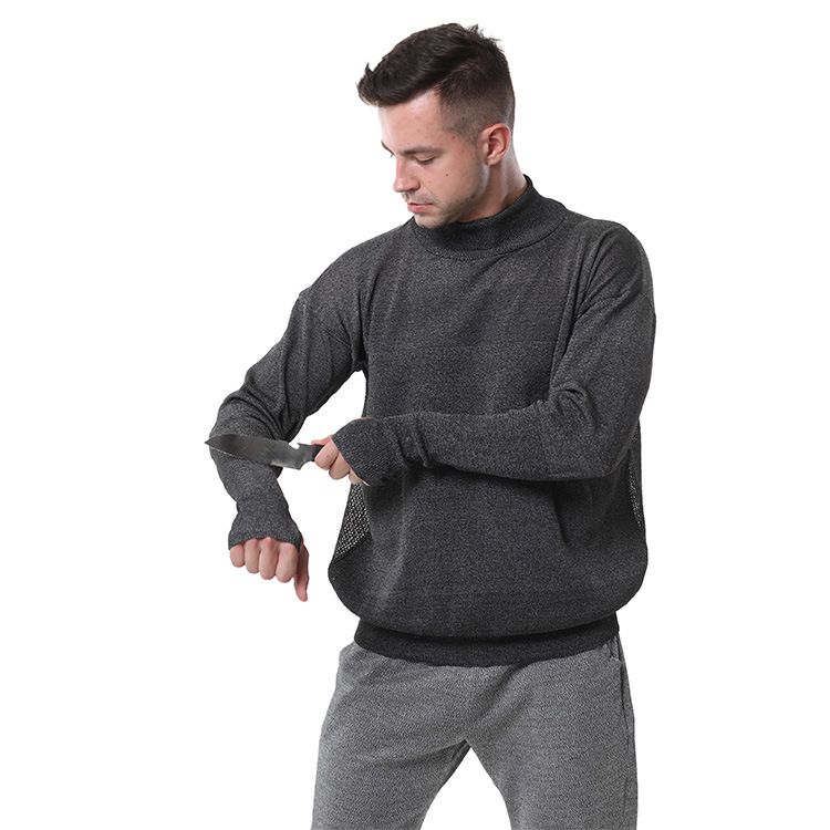 Manufacturer New Product Back Hollow Ventilation Mesh 5-Level Cut-Resistant Wear-Resistant Tear-Resistant Bite-Resistant Safety Protective Clothing with Thumb Buckle