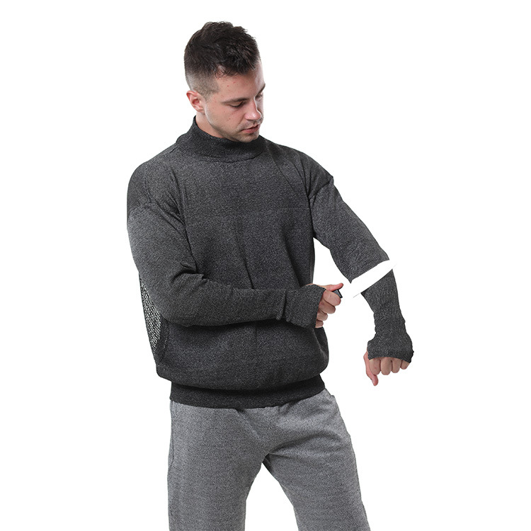 Manufacturer New Product Back Hollow Ventilation Mesh 5-Level Cut-Resistant Wear-Resistant Tear-Resistant Bite-Resistant Safety Protective Clothing with Thumb Buckle
