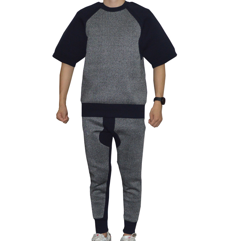 New Anti-Cut Space Cotton Spliced Short Sleeve Anti-Puncture Wear-Resistant Safety Protective Security Clothing Wholesale