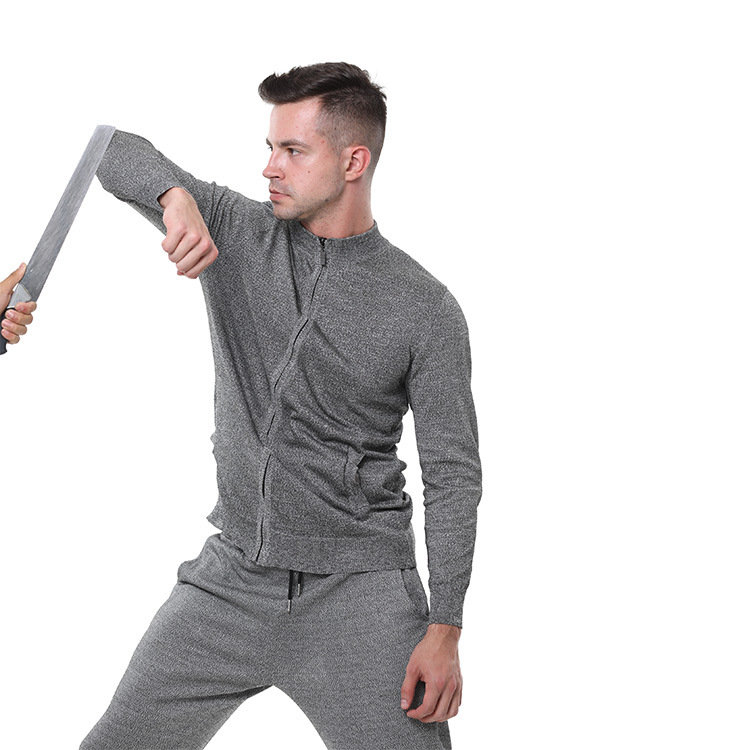 Manufacturer In Stock Single-Sided Knitted Zipper Lightweight Jacket Wear-Resistant Anti-Cut Safety Workwear Wholesale