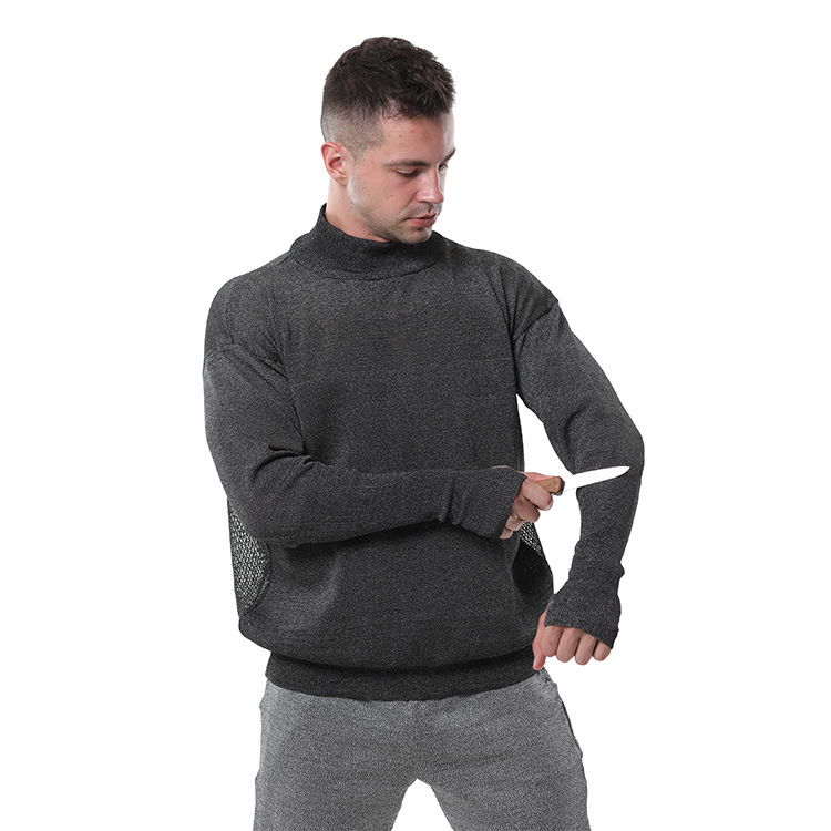 Manufacturer New Product Back Hollow Ventilation Mesh 5-Level Cut-Resistant Wear-Resistant Tear-Resistant Bite-Resistant Safety Protective Clothing with Thumb Buckle