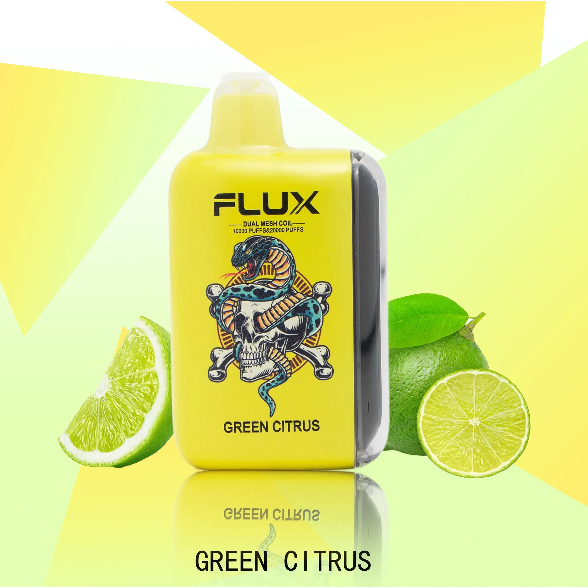 FLUX GREEN CITRUS 20000 PUFFS by Roocigar - RooCig