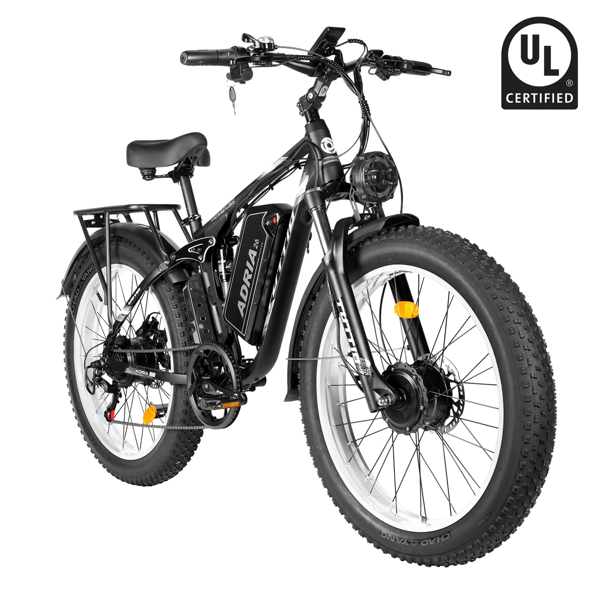 Tuttio Adria26 Dual Motor Electric Bike for Adults- UL Certification