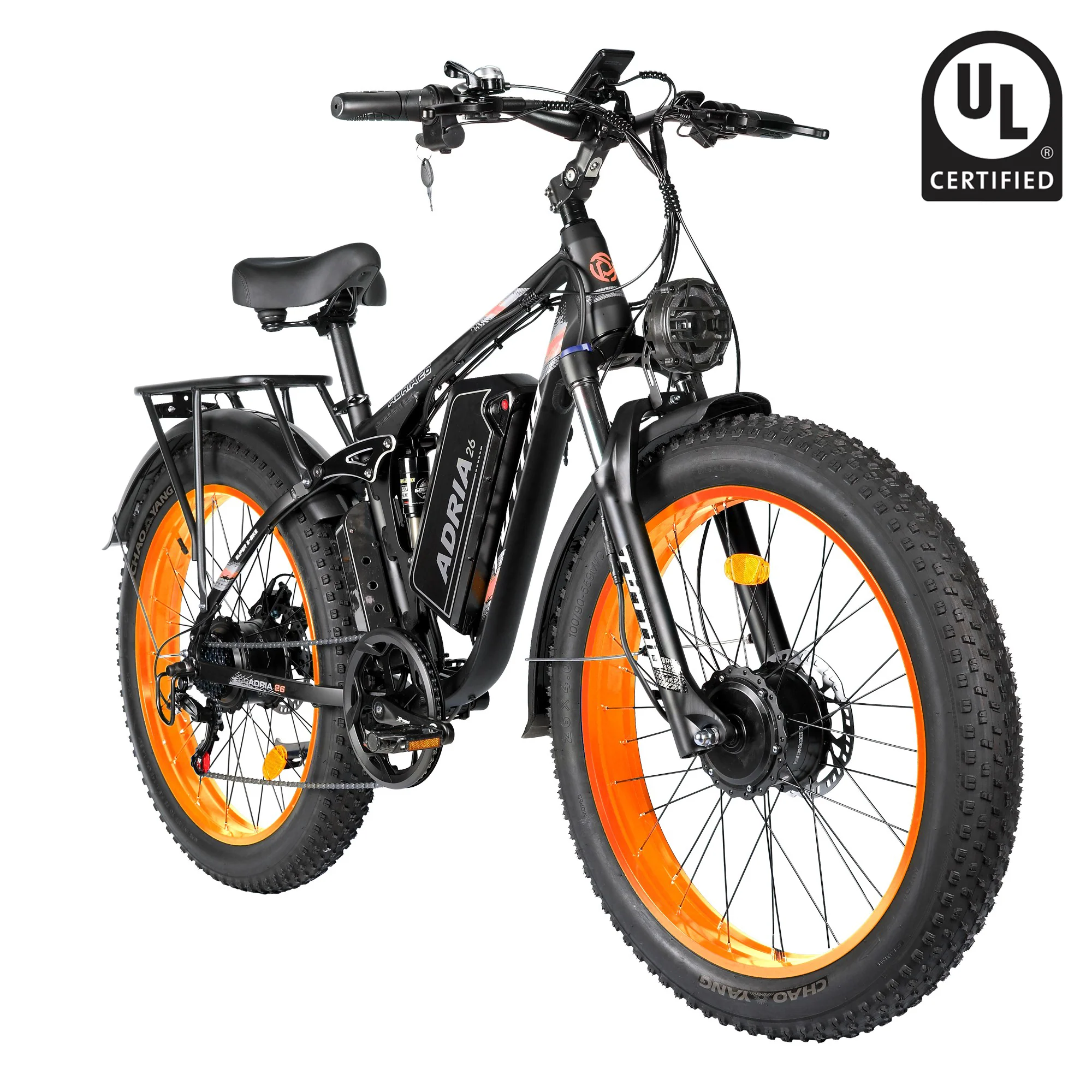 Tuttio Adria26 Dual Motor Electric Bike for Adults- UL Certification