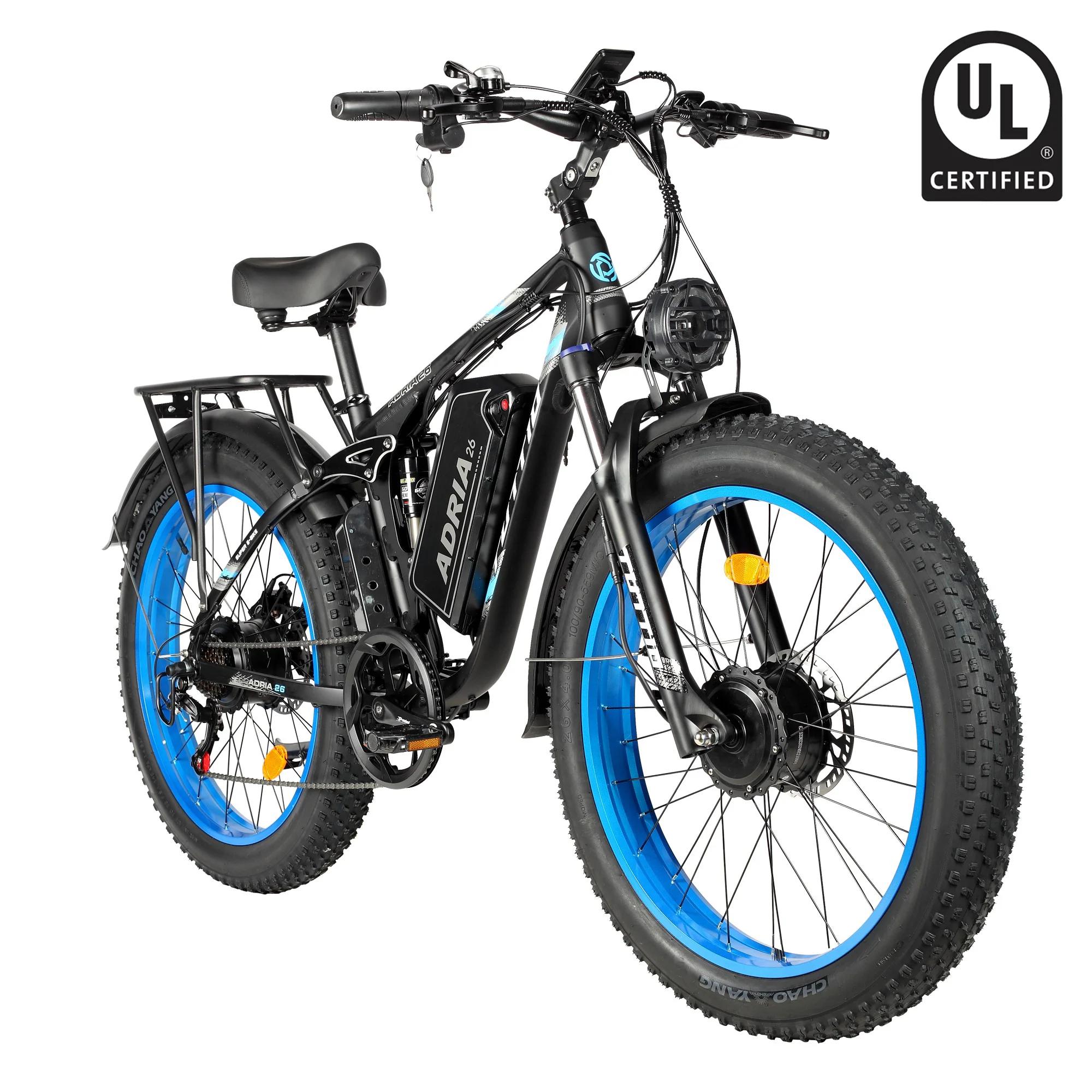Tuttio Adria26 Dual Motor Electric Bike for Adults- UL Certification
