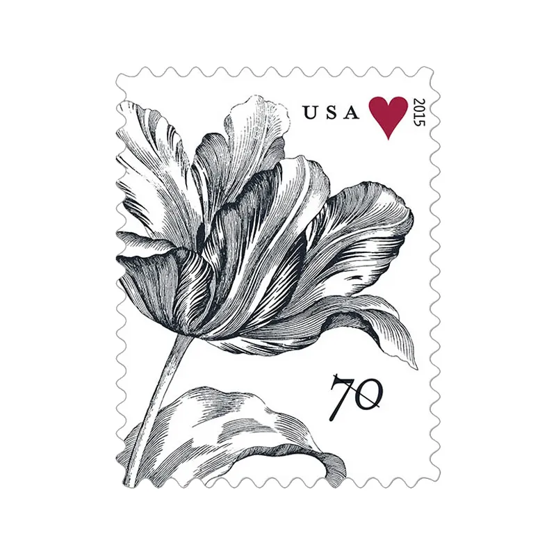 Vintage Tulip  Forever  Stamps 2015
