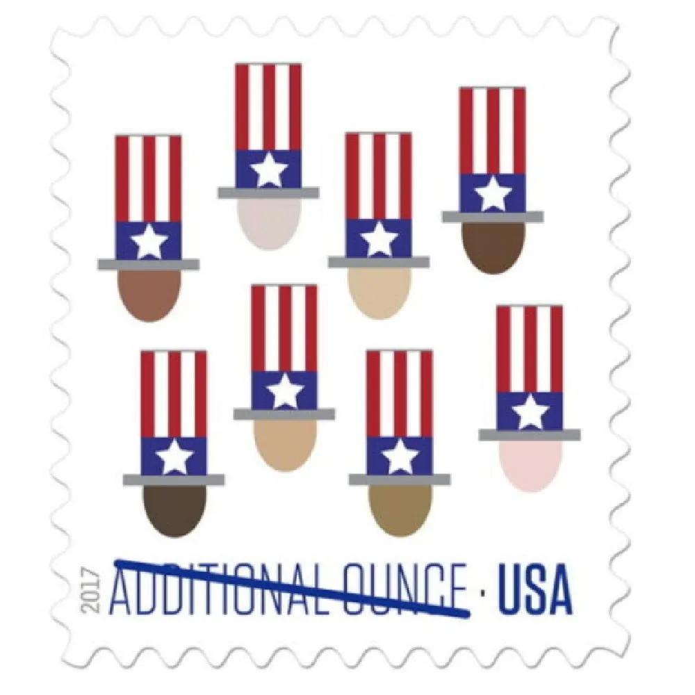【US Free Shipping】Uncle Sam's Hat 2017 - 5 Sheets / 100 Pcs