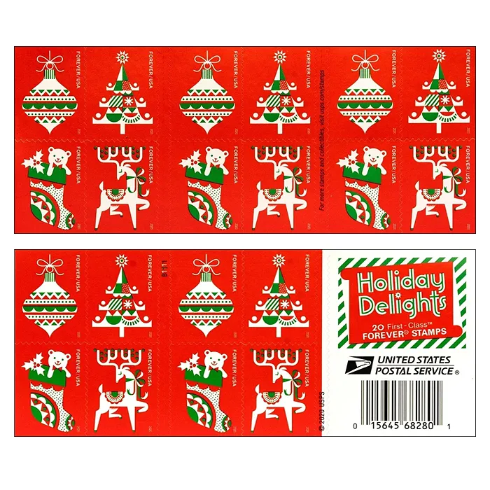 Holiday Delights Forever Stamps 2020