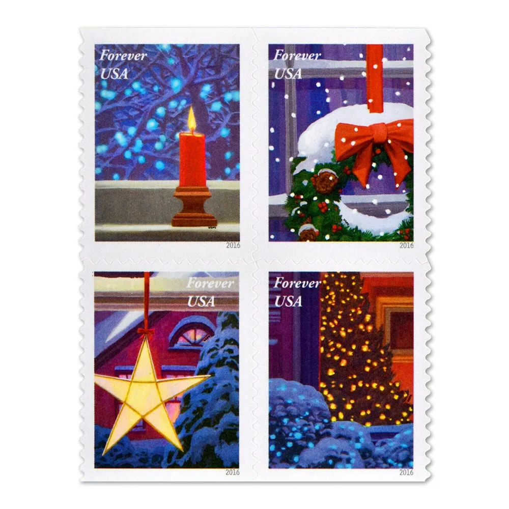 【US Free Shipping】Holiday Windows 2016 - 5 Booklets / 100 Pcs