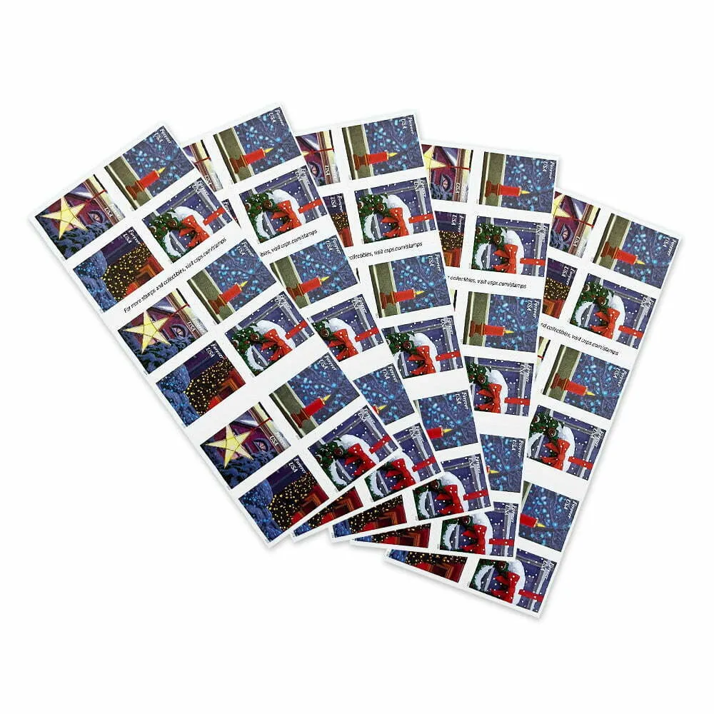 Holiday Windows Forever Stamps 2016