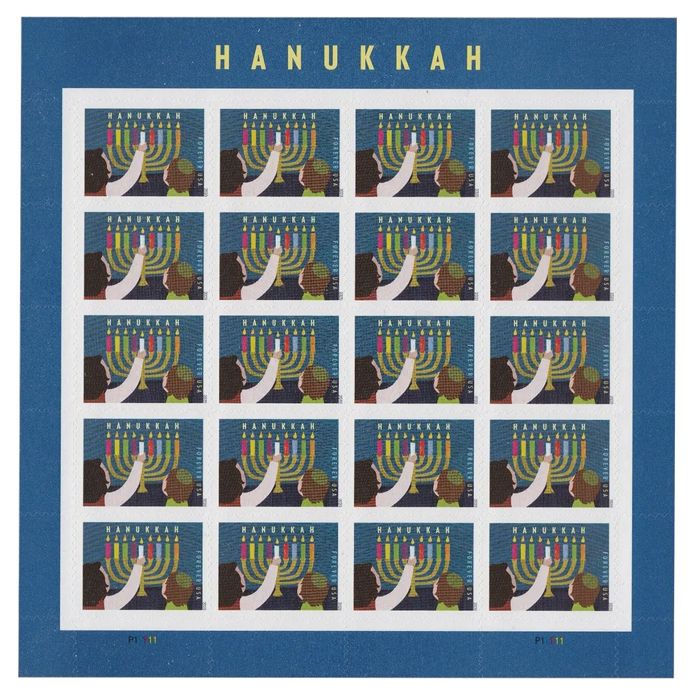 【US Free Shipping】Hanukkah 2020 - 5 Sheets / 100 Pcs