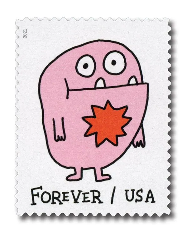 Message Monsters Forever Stamps 2021