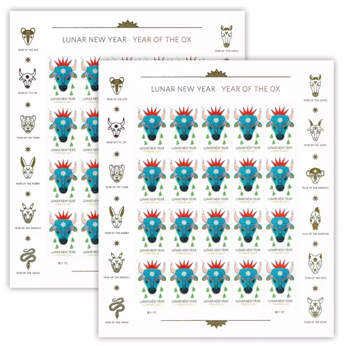 Year of the Ox  Forever Stamps 2021