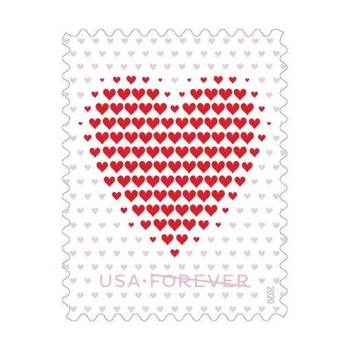 Made of Hearts Forever Stamps 2020