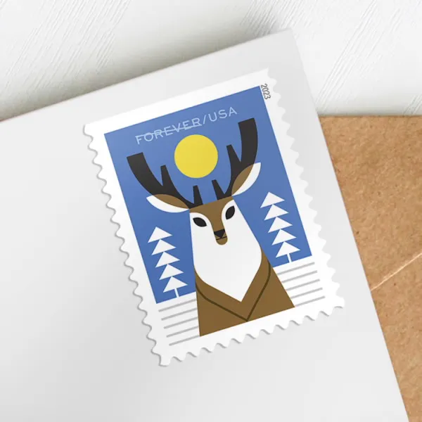 Winter Woodland Animals  Forever Stamps 2023