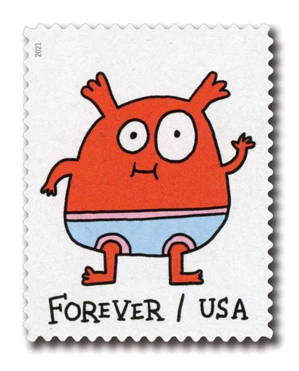 Message Monsters Forever Stamps 2021