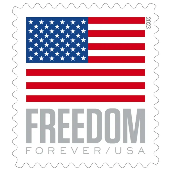 【Free Shipping】Big Sales! 5 U.S. Flag Stamps,5 Rolls/500 Pcs