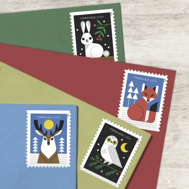 【US FREE SHIPPING】New Arrival - Winter Woodland Animals 2013 - 100 PCS