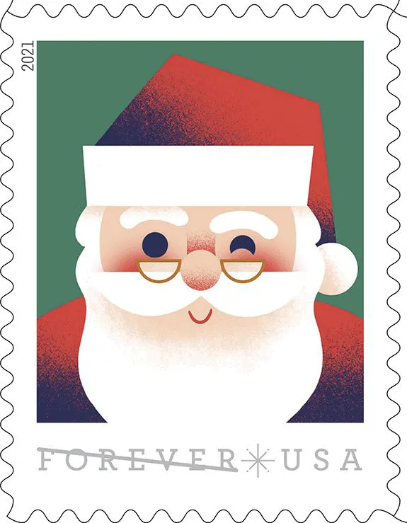 A Visit From St. Nick Forever Stamps 2021