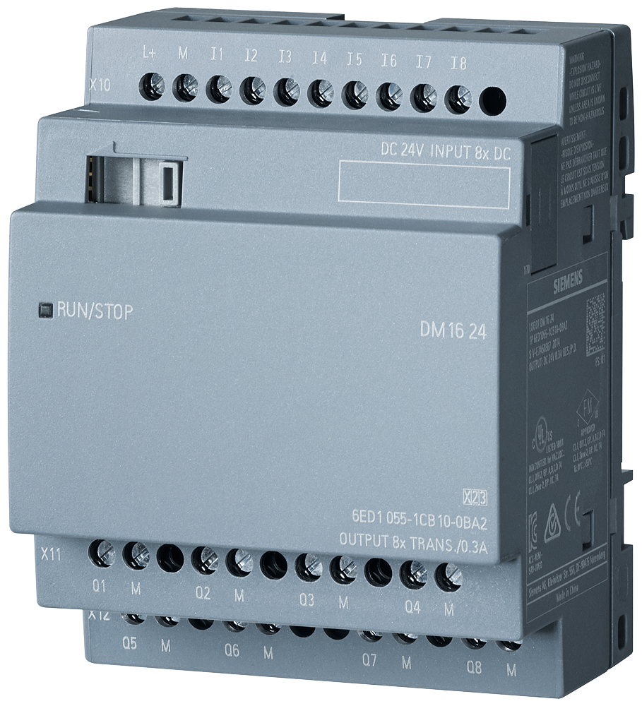 6ED1055-1CB10-0BA2 LOGO! DM16 24 Exp. mod., 4 MW, 8DI/8DO