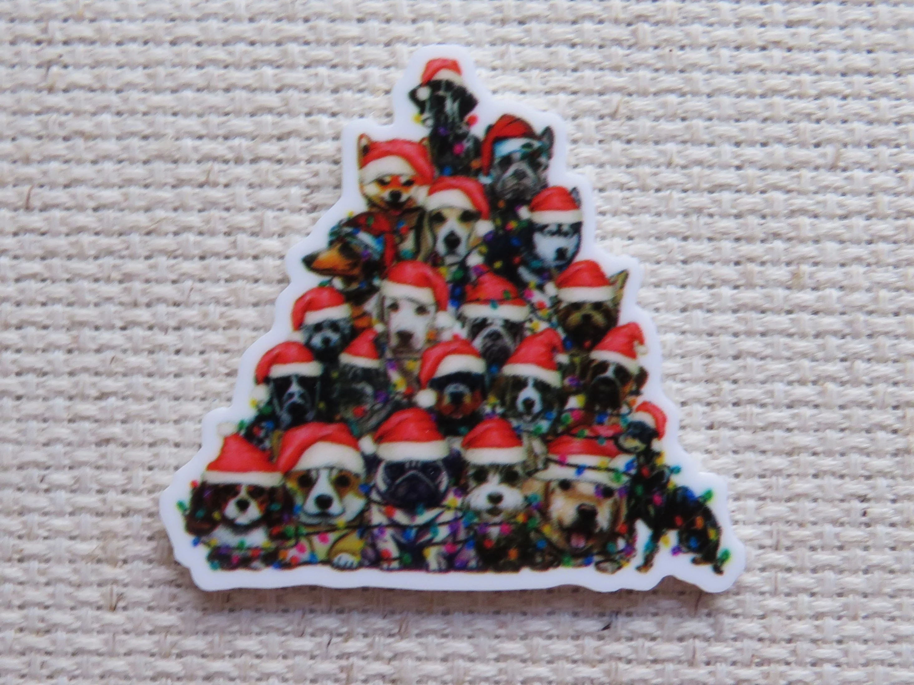 Dog Christmas Tree Needle Minder, Cover Minder, Magnet