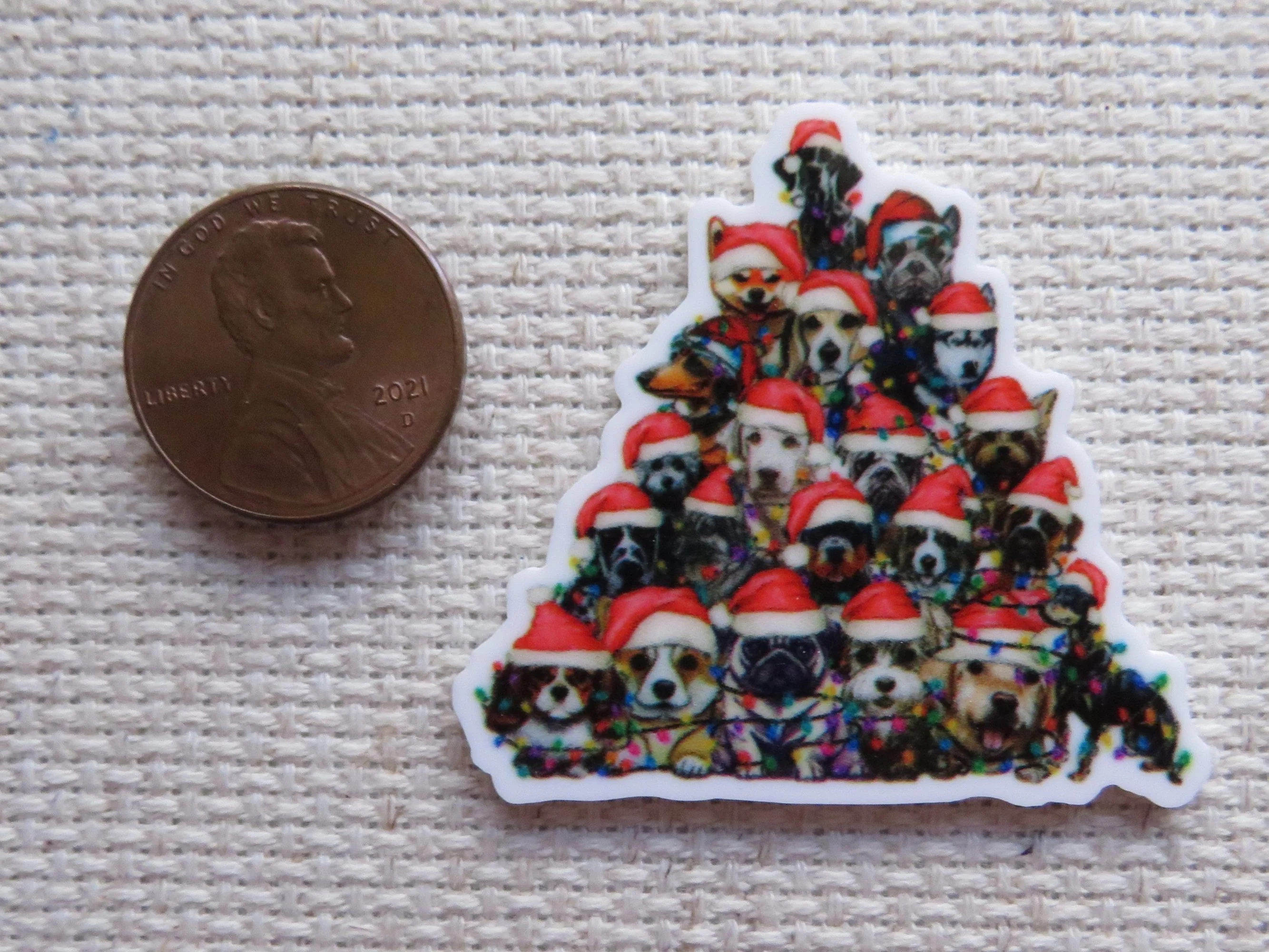 Dog Christmas Tree Needle Minder, Cover Minder, Magnet