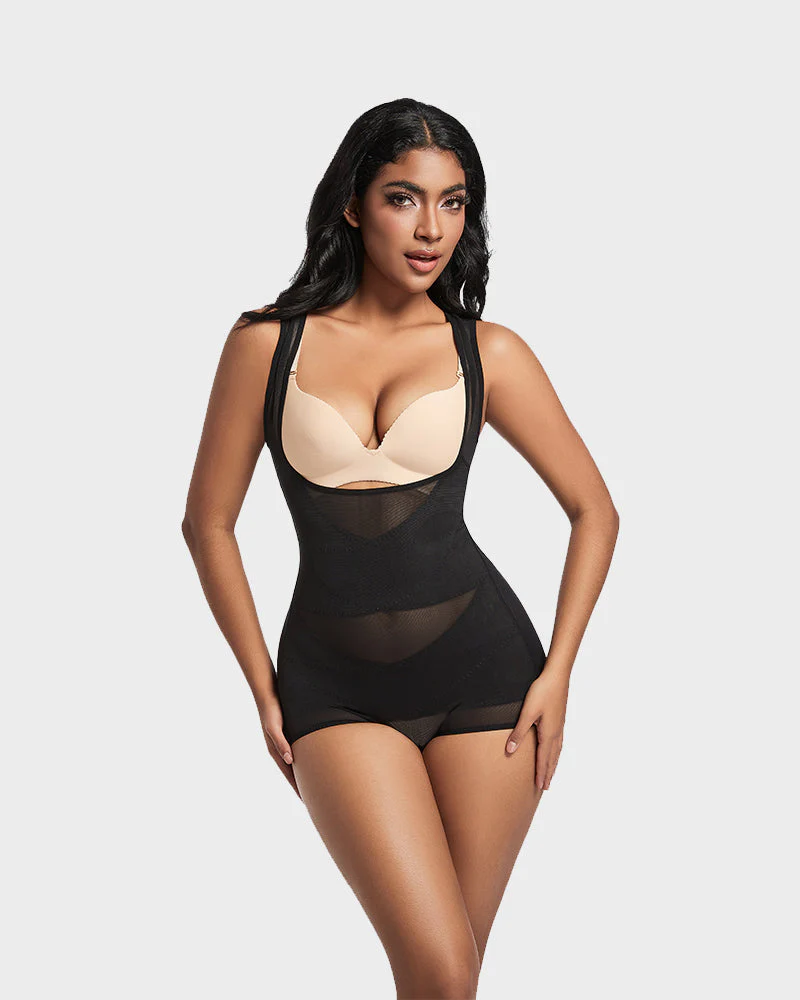 Women’s Open Bust Cross Compression Body Shaper