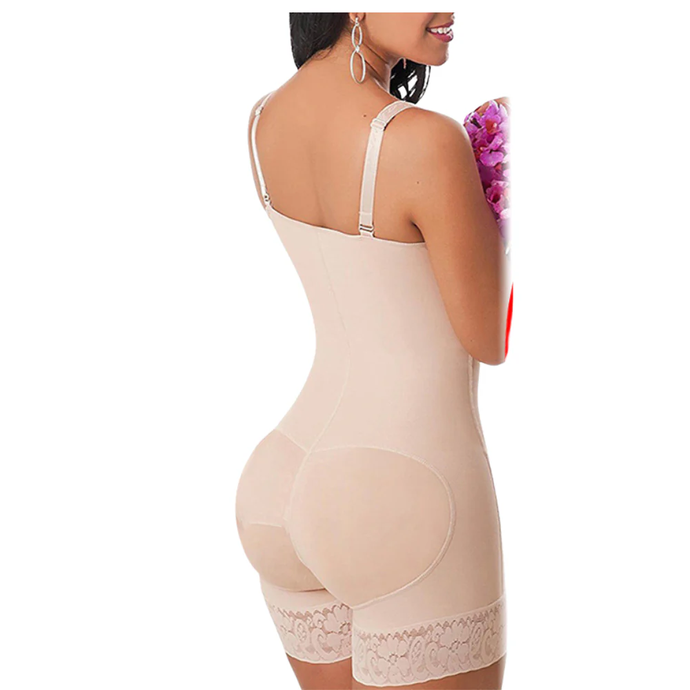 Women's High Waist Shaping Bodysuit with Zipper