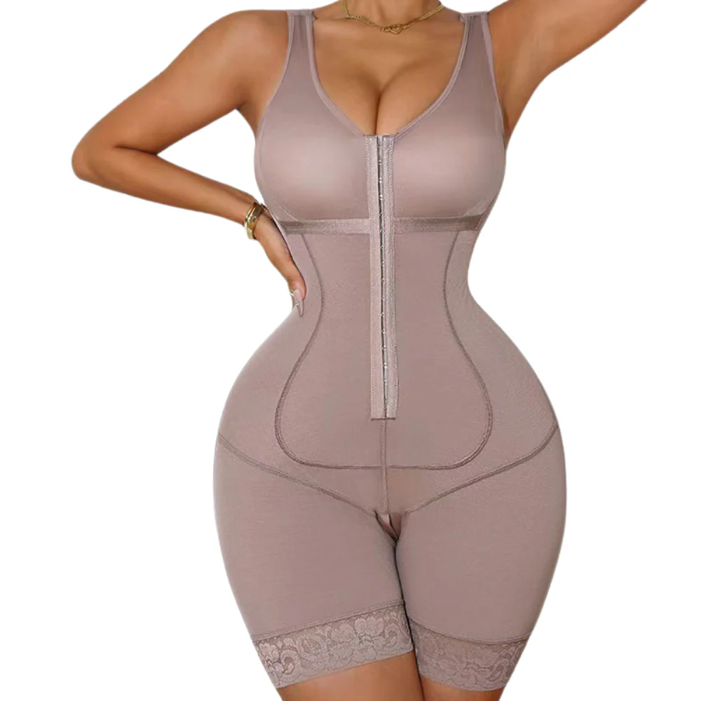 Women's Front Hook Full Body Shaper with Bust Support