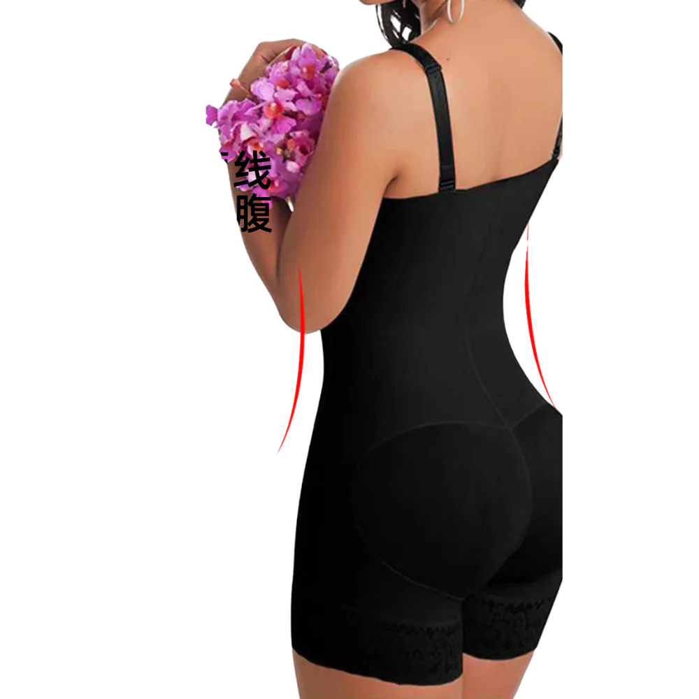 Women's High Waist Shaping Bodysuit with Zipper