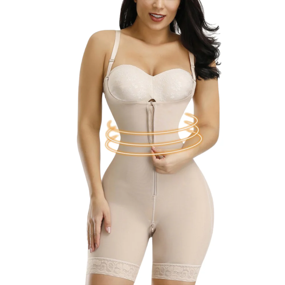 Women’s High Waist Full Body Shaper with Zipper
