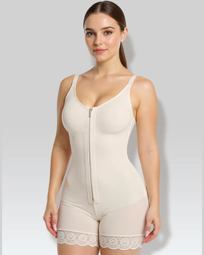 Women’s Tummy Control Butt Lifter Shapewear with Zipper Crotch