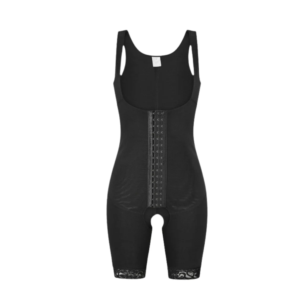 Women's High Waist Tummy Control Shapewear Bodysuit with Hook Closure