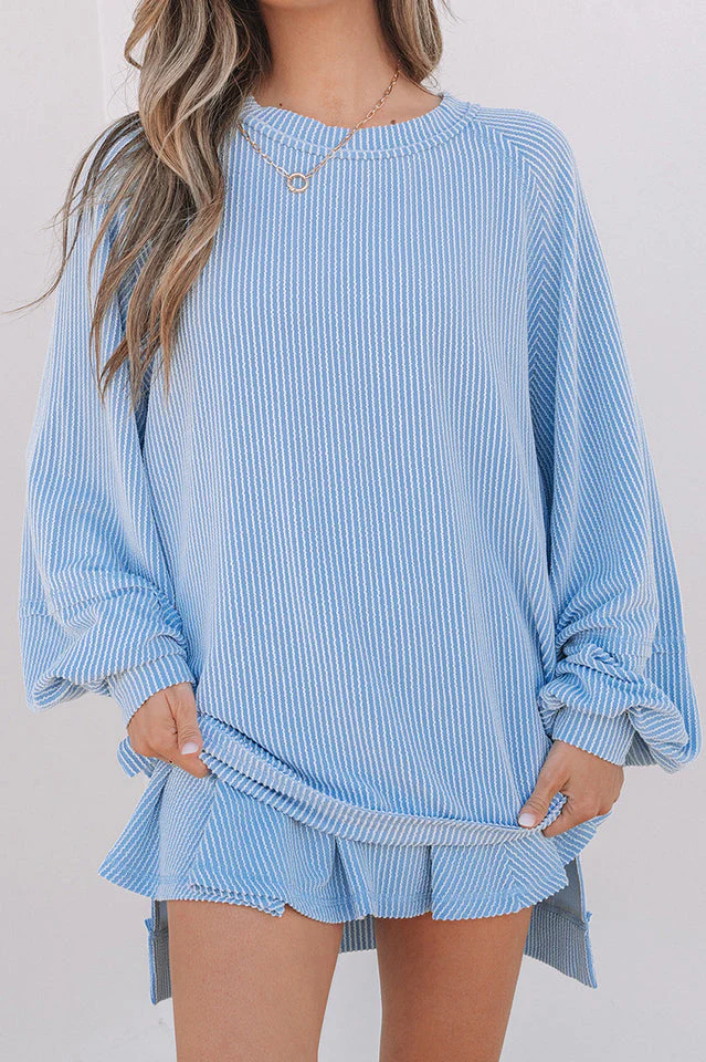 Women's Casual Knit Skirt Set