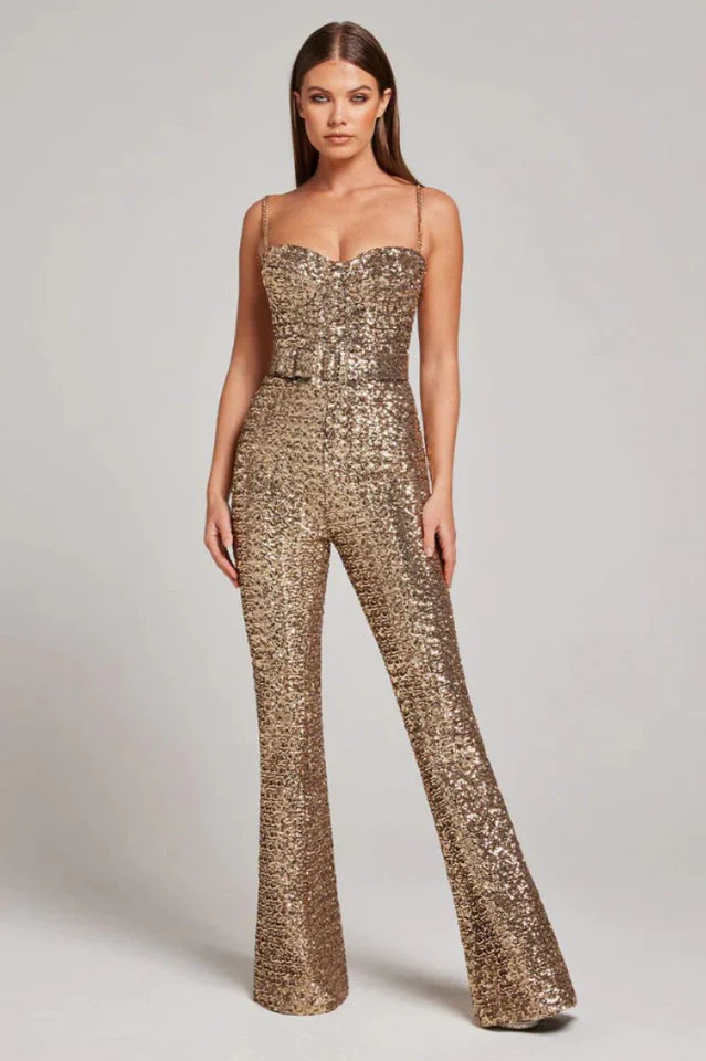 Women's Lucinda Gold Jumpsuit