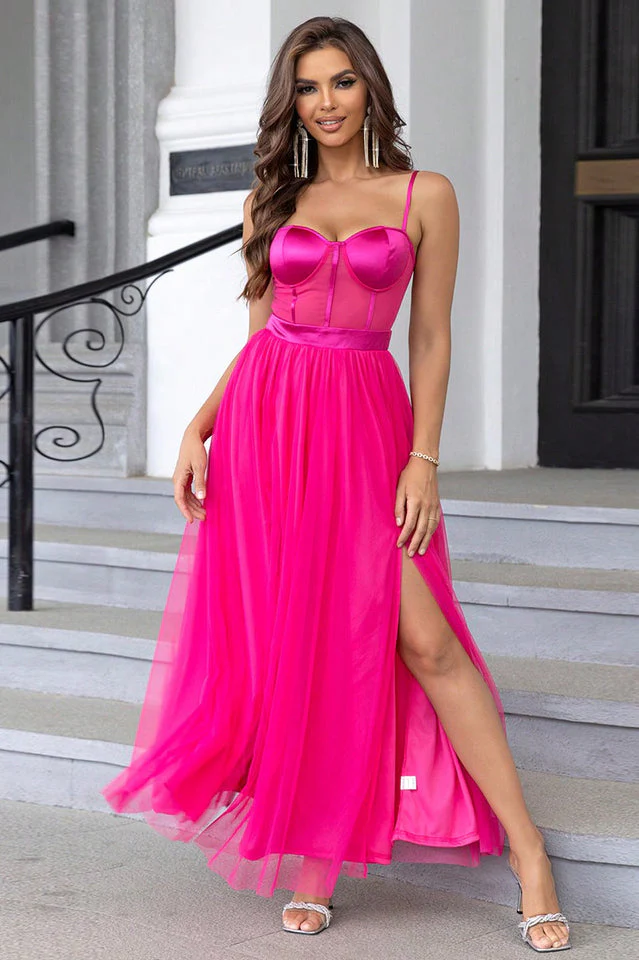 Women's Spaghetti Straps A Line Prom Dress