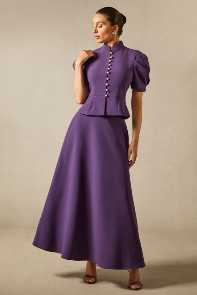 Women's Rosie Puff Sleeve Top & Maxi Skirt Set