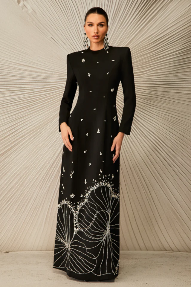 Women's Virginia Diamond Embellished Maxi Dress