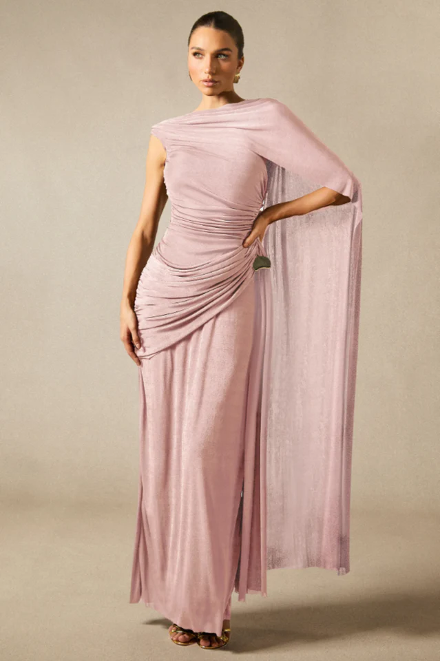 Women's Aubrie Draped Cape Maxi Dress