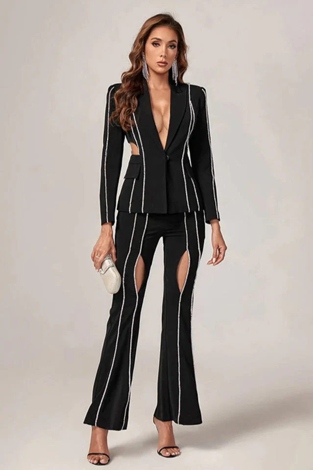 Women's Cut-Out Diamonds Decorated Set