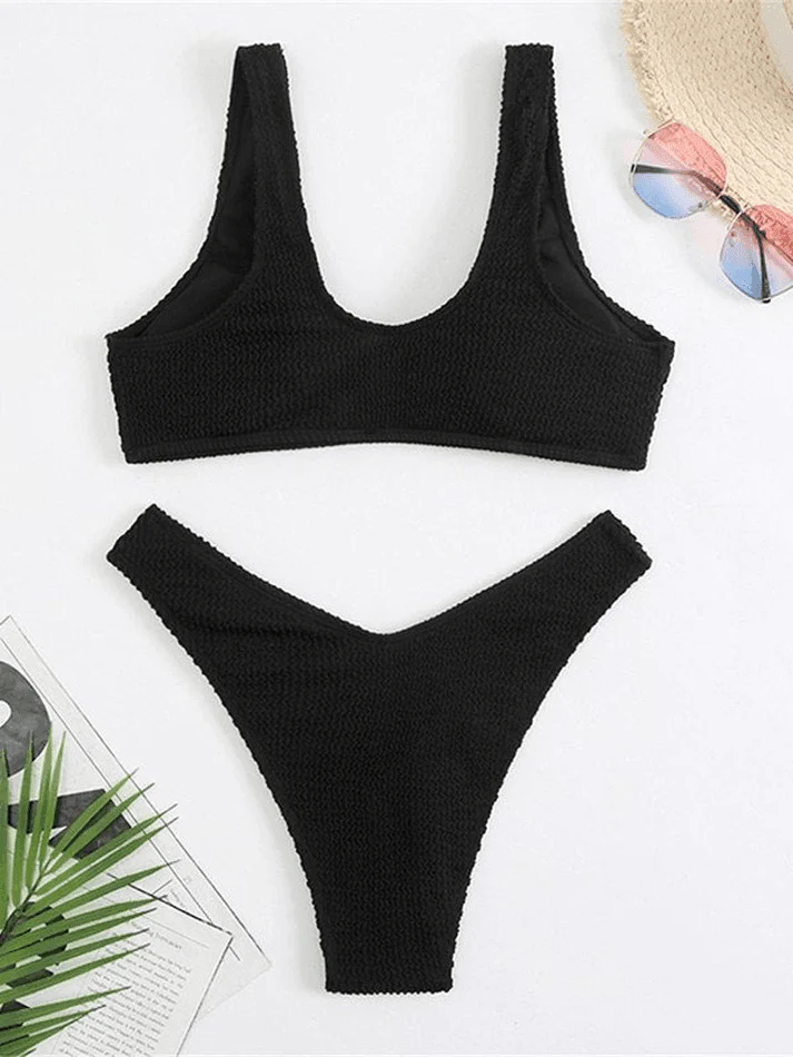 Women's Smocked Bikini Set