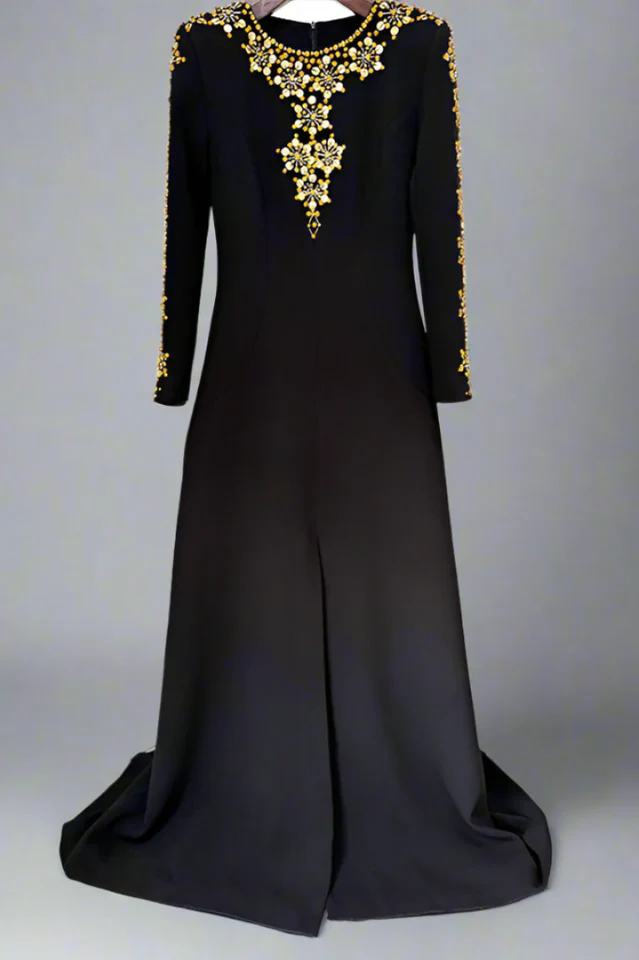 Women's Aria Embellished Long Sleeve Maxi Dress