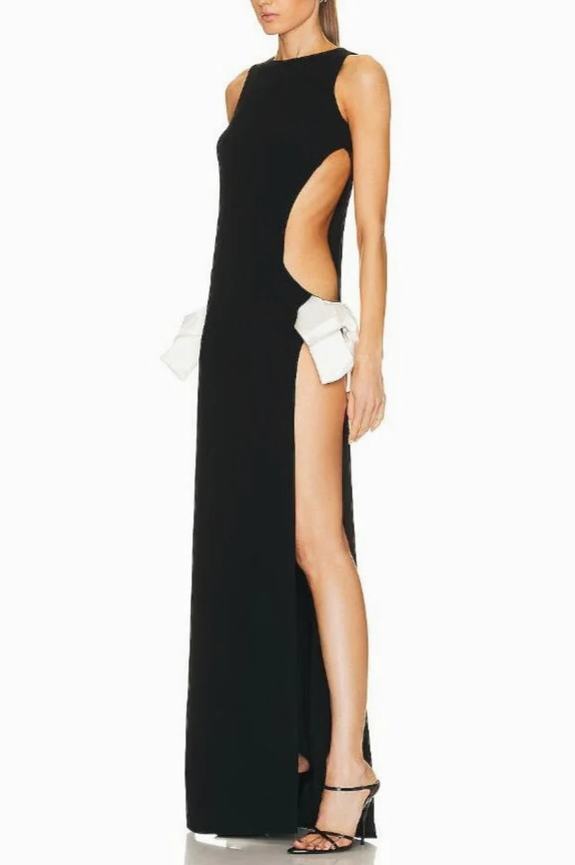 Women's Suit Bow Knitted Dress