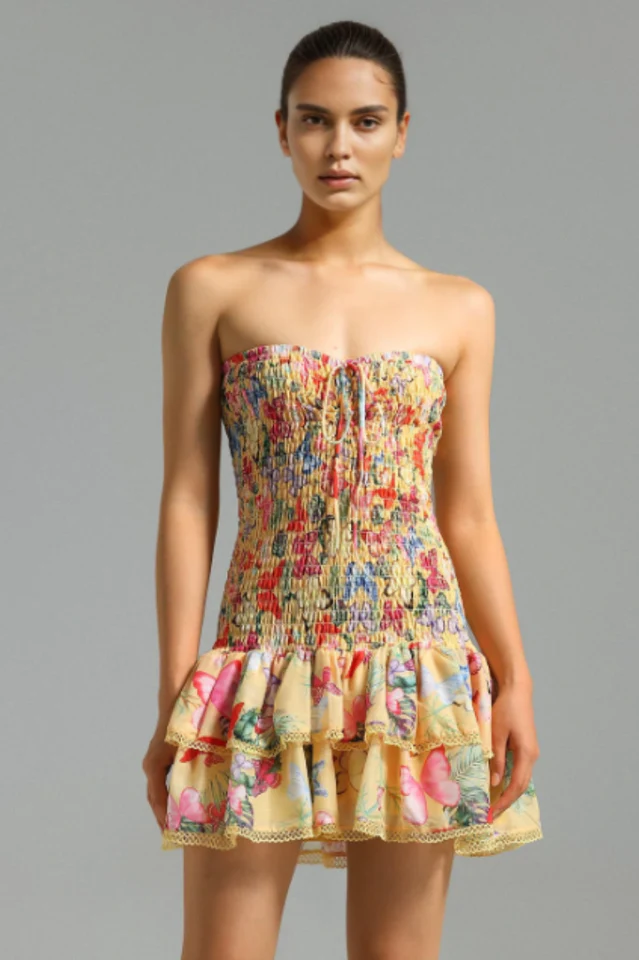 Women's Naja Layered Printed Mini Dress