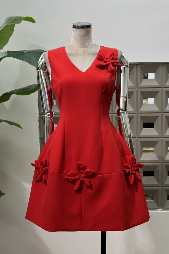 Women's Bertina Floral Applique Mini Dress