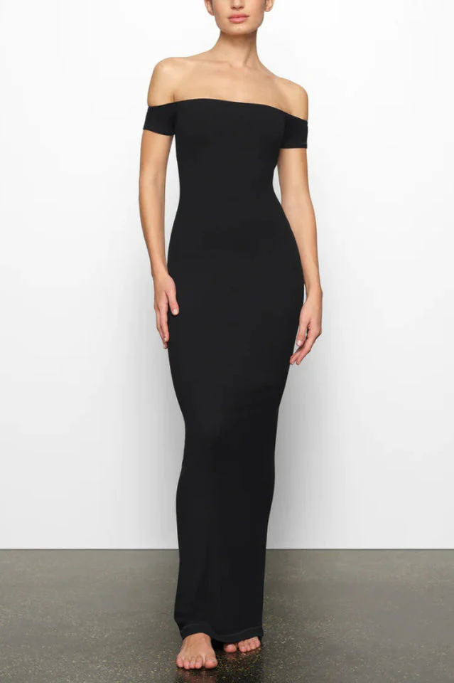 Women's SKIMS Soft Lounge Off-Shoulder Slip Dress