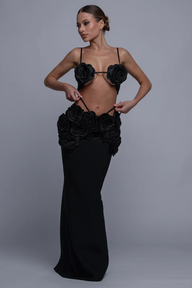 Women's Irma Flower Bandage Skirt Set