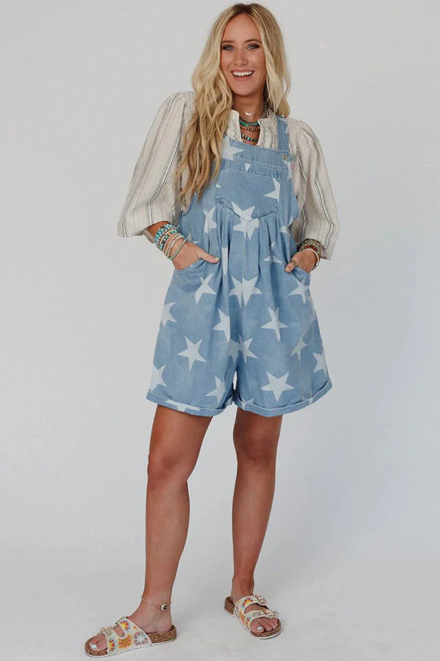 Women's You're a Star Wide Leg Overalls